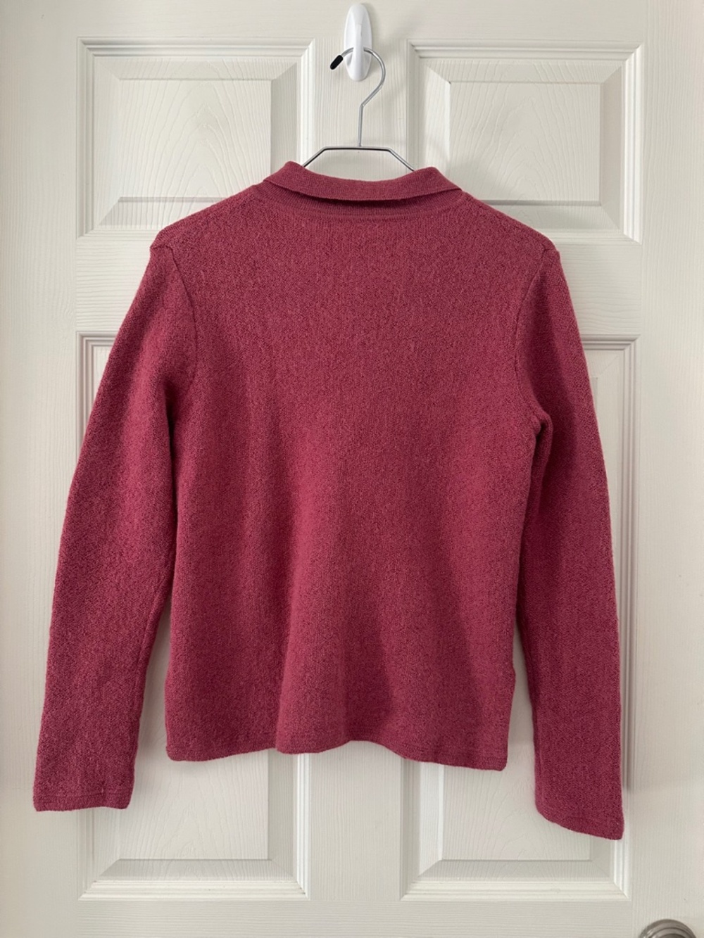 Peruvian Connection Alpaca Polo Collar Cardigan Ginger Rose Women's Size Small - Picture 5 of 10